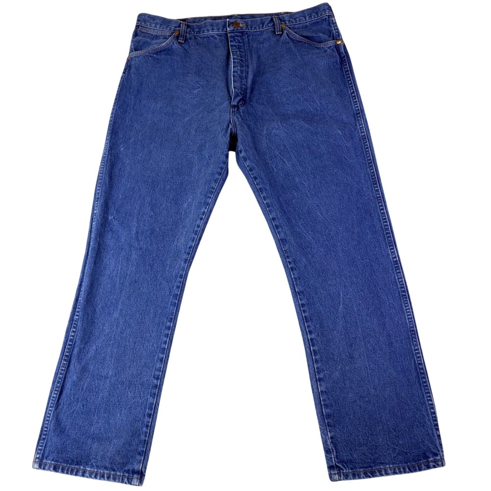 Wrangler 38x30 Blue Cowboy Cut Original Fit Straight Leg Denim Jeans Western